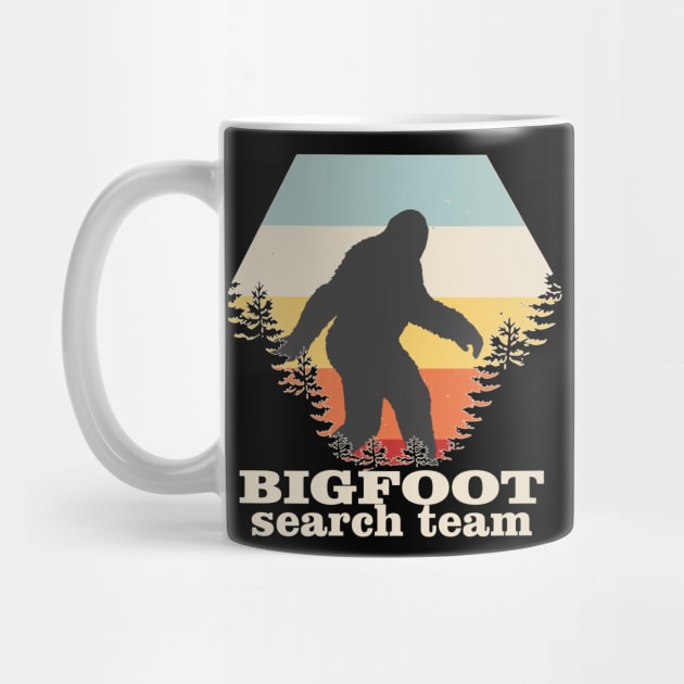 Bigfoot Search Team and Sasquatch T Shirts by DHdesignerPublic